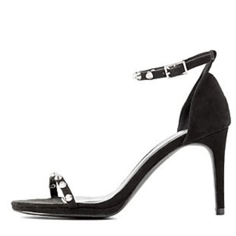Studded black heels